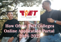 How Often Tvet Colleges Online Application Portal  2026-2027